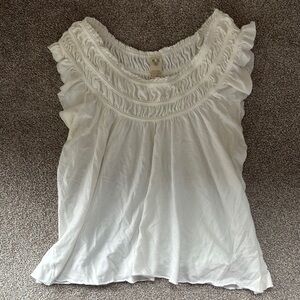 We The FreeWhite Ruffled Women's Top